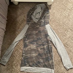Camo Long Sleeve Hoodie